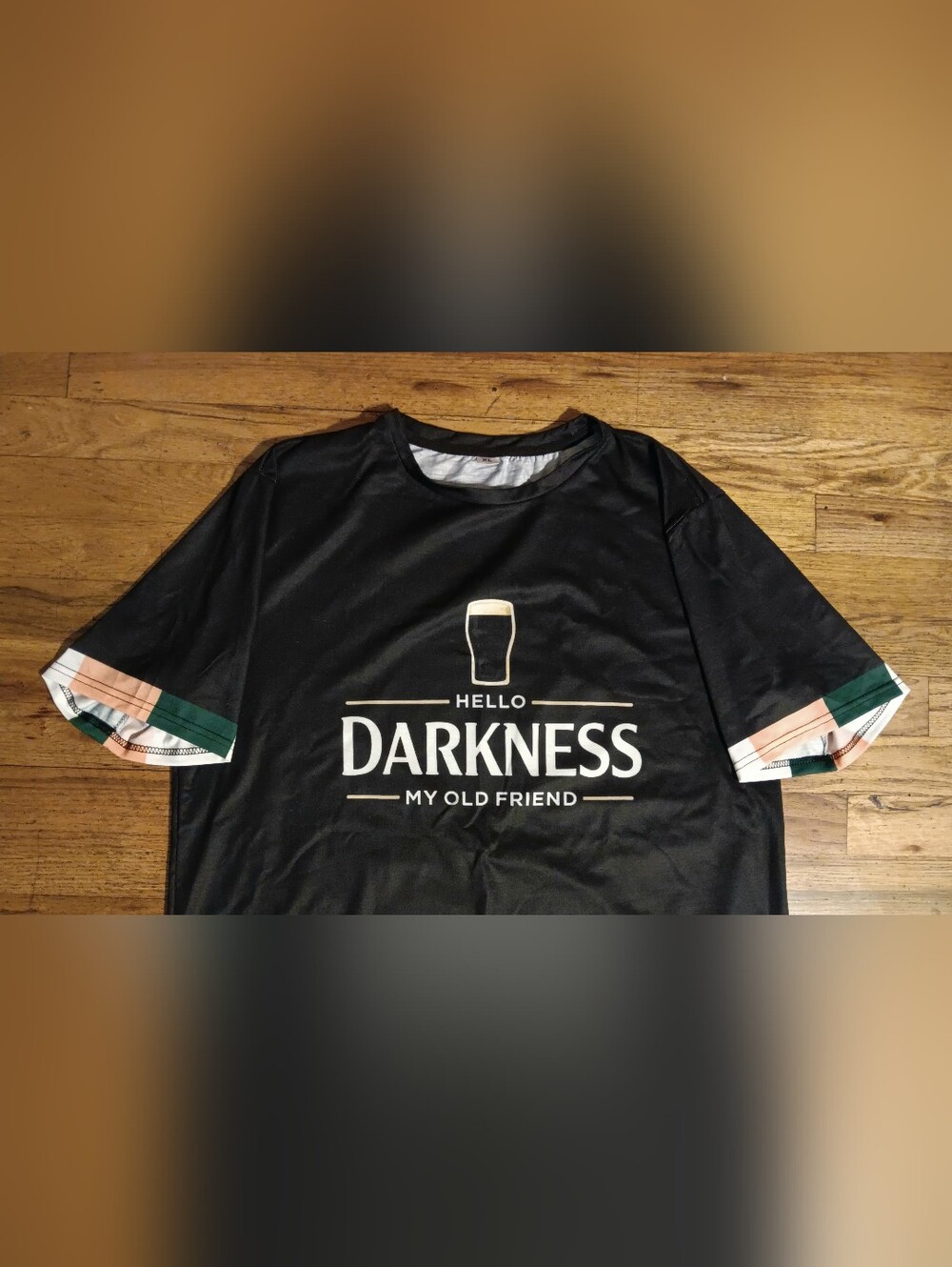 Guinness Beer Darkness My Old Friend t-shirt NEW Irish Ireland soccer rugby